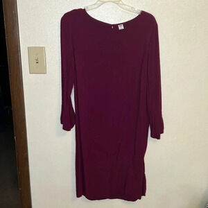 Old Navy Bell Sleeve Maroon Mini Dress Size M
